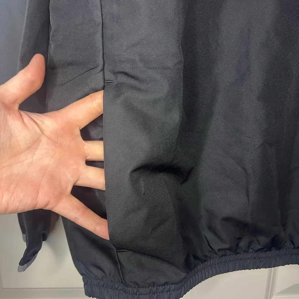Under Armour Gray and Black Half-Zip Pullover/Windbreaker